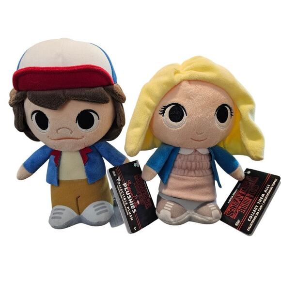 Funko Stranger Things SuperCute Plushies Dustin Eleven w/ Wig Collectible Plush - Picture 1 of 7